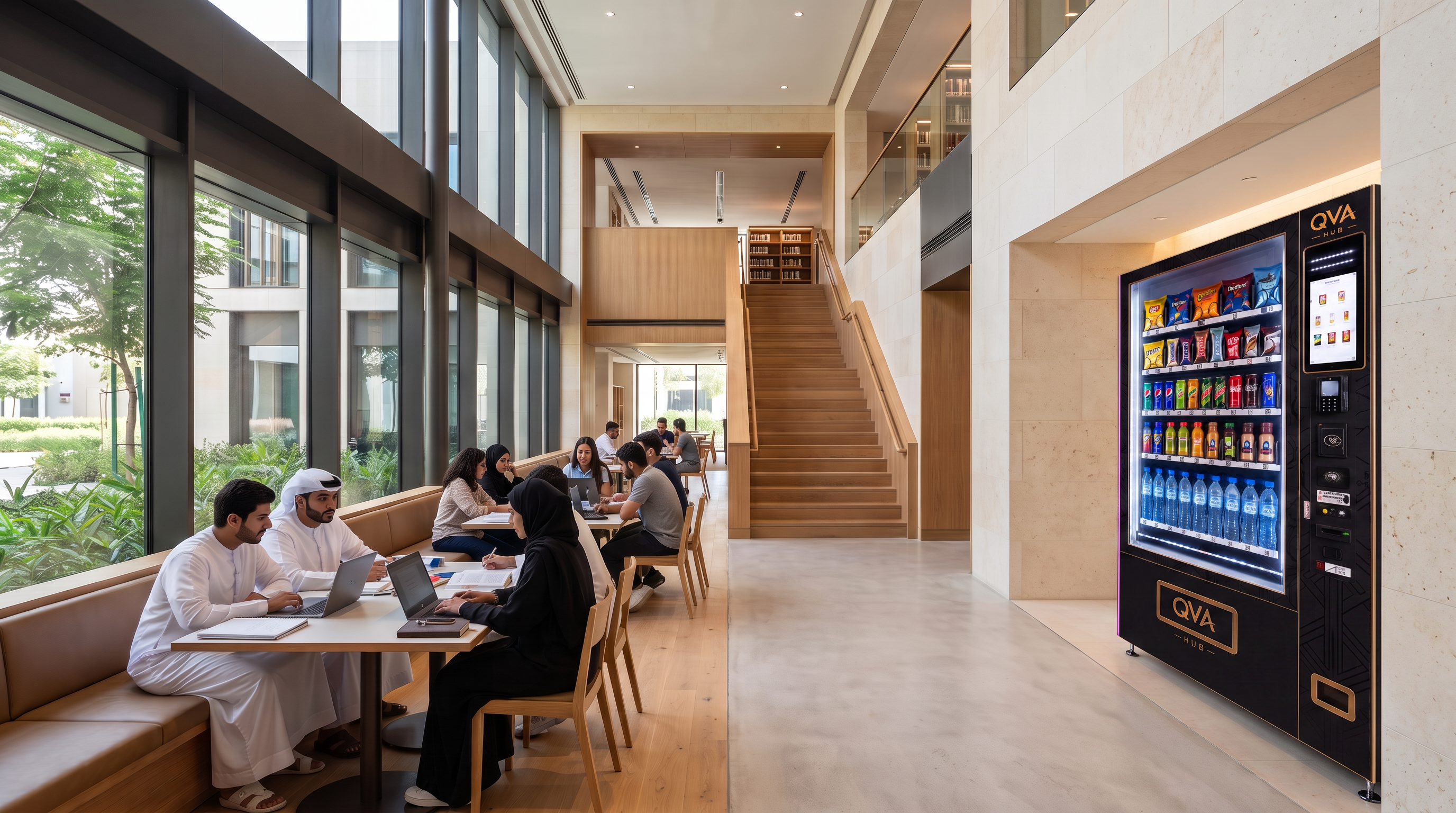 QVA HUB installed in a universities & campuses environment
