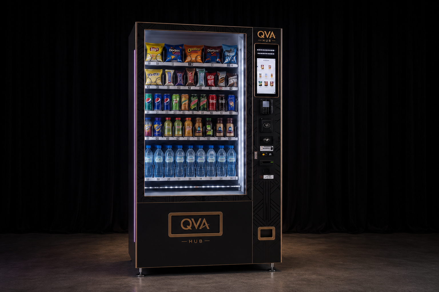 QVA HUB Smart Snacks & Beverages vending machine